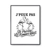 Poster J’peux pas je préfère les Flamants roses