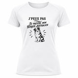 T-shirt de Sport Femme J’peux pas je préfère mon Berger Australien