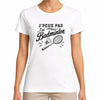 T-shirt Femme Blanc J’peux pas j’ai Badminton