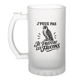 Verre à Bière J’peux pas je préfère les Faucons