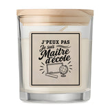 Bougie Parfumée Vanille J’peux pas je suis Maître d’école