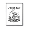 Poster J’peux pas je préfère les Pélicans