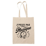 Tote Bag Beige J’peux pas j’ai Musique