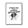 Poster J’peux pas je préfère mon Épagneul Breton