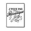 Poster J’peux pas j’ai Mécanique