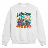 Sweat Gris Chiné La bretagne c'est ma thérapie