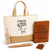 Coffret Cadeau J’peux pas je préfère ma Chèvre – Sac jute, carnet, stylo, porte-clés et marque-page