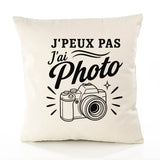 Housse de Coussin J’peux pas j’ai Photo