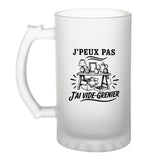 Verre à Bière J’peux pas j’ai Vide-grenier