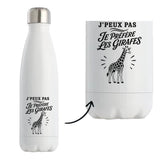Gourde Isotherme J’peux pas je préfère les Girafes