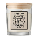 Bougie Parfumée Vanille J’peux pas je préfère les Sangliers
