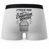 Boxer Homme J’peux pas je suis Chauffeur routier – Impression au dos