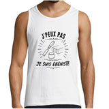 Débardeur Homme J’peux pas je suis Ébéniste