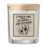Bougie Parfumée Vanille J’peux pas je préfère les Éléphants