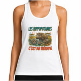Débardeur Femme Les hippopotames c'est ma thérapie