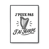 Poster J’peux pas j’ai Harpe