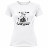 T-shirt de Sport Femme J’peux pas je préfère m’occuper de mon Terrarium