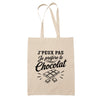 Tote Bag Beige J’peux pas je préfère le Chocolat