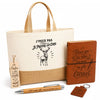 Coffret Cadeau J’peux pas je préfère les Cerfs – Sac jute, carnet, stylo, porte-clés et marque-page