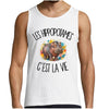 Débardeur Homme Les hippopotames c'est la vie