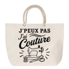 Grand Sac Cabas Beige J’peux pas j’ai couture J'peux pas minimaliste