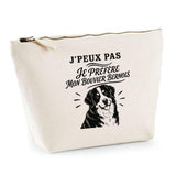 Trousse Beige J’peux pas je préfère mon Bouvier Bernois