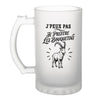 Verre à Bière J’peux pas je préfère les Bouquetins