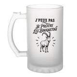 Verre à Bière J’peux pas je préfère les Bouquetins