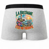 Boxer Homme La bretagne c'est ma thérapie – Impression au dos