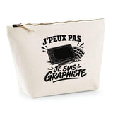 Trousse Beige J’peux pas je suis Graphiste