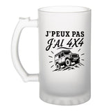 Verre à Bière J’peux pas j’ai 4x4