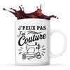 Mug J’peux pas j’ai couture J'peux pas minimaliste