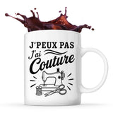 Mug J’peux pas j’ai couture J'peux pas minimaliste