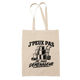 Tote Bag Beige J’peux pas je suis Déménageur