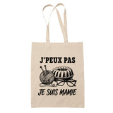 Tote Bag Beige J’peux pas je suis Mamie