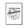 Poster J’peux pas j’ai Modélisme – modélisme aérien (avion)