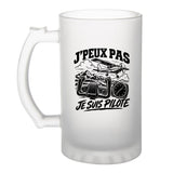 Verre à Bière J’peux pas je suis Pilote
