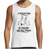 Débardeur Homme J’peux pas je préfère mon Bull Terrier