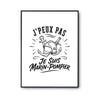 Poster J’peux pas je suis Marin-pompier