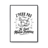 Poster J’peux pas je suis Marin-pompier