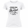 T-shirt de Sport Femme J’peux pas j’ai Ski de fond
