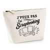 Trousse Beige J’peux pas j’ai Scrapbooking