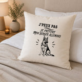 Housse de Coussin J’peux pas je préfère mon Berger Allemand