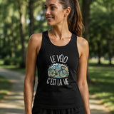 Débardeur Femme Le vélo c'est la vie – Noir