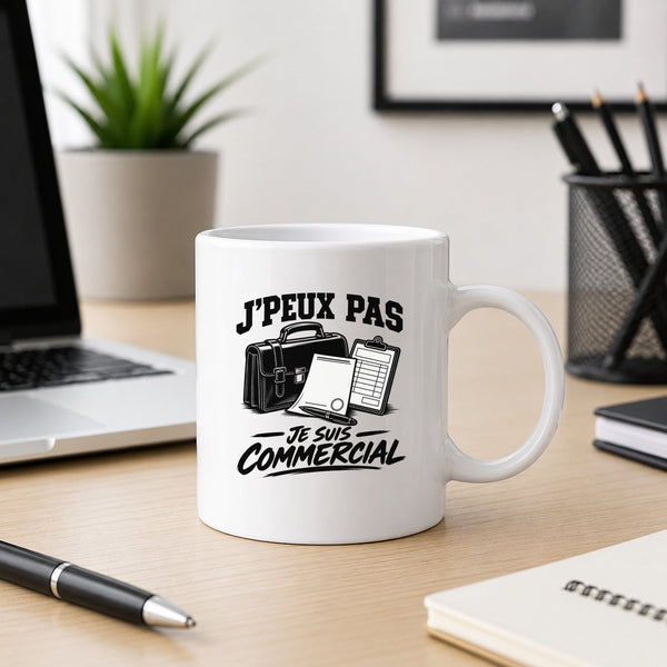 Mug J’peux pas je suis Commercial