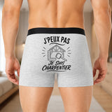 Boxer Homme J’peux pas je suis Charpentier – Impression au dos