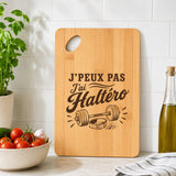 Planche à Découper J’peux pas j’ai Haltéro