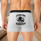 Boxer Homme J’peux pas je suis Traducteur – Impression au dos