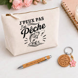 Coffret Cadeau J’peux pas j’ai Pêche – Trousse, stylo bambou et porte-clés