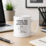 Mug J’peux pas je préfère mon Golden Retriever